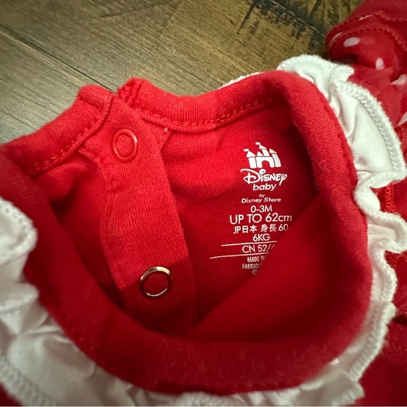 Disney‎ Parks Infant Minnie Mouse Outfit 0-3 Months Tutu One Piece Outfit - Picture 2 of 4